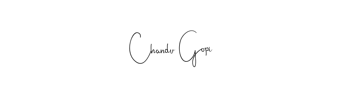 How to make Chandu Gopi signature? Andilay-7BmLP is a professional autograph style. Create handwritten signature for Chandu Gopi name. Chandu Gopi signature style 4 images and pictures png