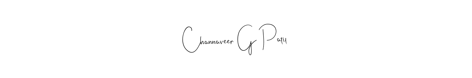 How to make Channaveer G Patil signature? Andilay-7BmLP is a professional autograph style. Create handwritten signature for Channaveer G Patil name. Channaveer G Patil signature style 4 images and pictures png