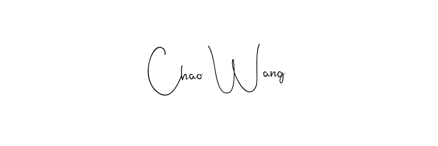 Andilay-7BmLP is a professional signature style that is perfect for those who want to add a touch of class to their signature. It is also a great choice for those who want to make their signature more unique. Get Chao Wang name to fancy signature for free. Chao Wang signature style 4 images and pictures png