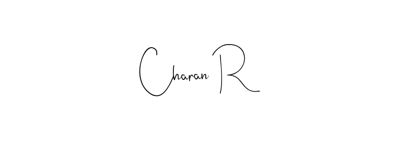 Similarly Andilay-7BmLP is the best handwritten signature design. Signature creator online .You can use it as an online autograph creator for name Charan R. Charan R signature style 4 images and pictures png