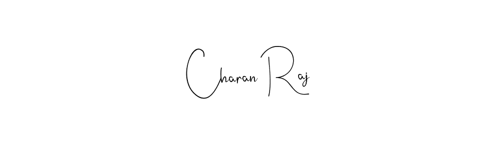 Make a beautiful signature design for name Charan Raj. With this signature (Andilay-7BmLP) style, you can create a handwritten signature for free. Charan Raj signature style 4 images and pictures png