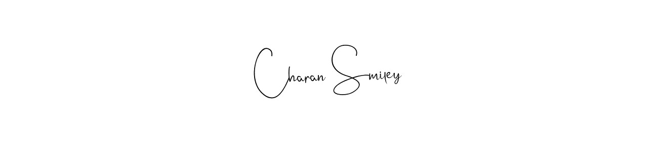 How to Draw Charan Smiley signature style? Andilay-7BmLP is a latest design signature styles for name Charan Smiley. Charan Smiley signature style 4 images and pictures png