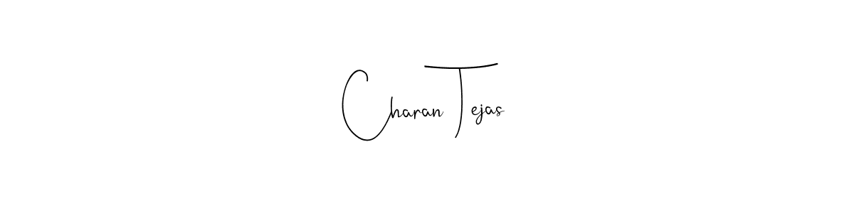 Make a beautiful signature design for name Charan Tejas. With this signature (Andilay-7BmLP) style, you can create a handwritten signature for free. Charan Tejas signature style 4 images and pictures png