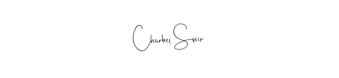 Create a beautiful signature design for name Charbel Sfeir. With this signature (Andilay-7BmLP) fonts, you can make a handwritten signature for free. Charbel Sfeir signature style 4 images and pictures png