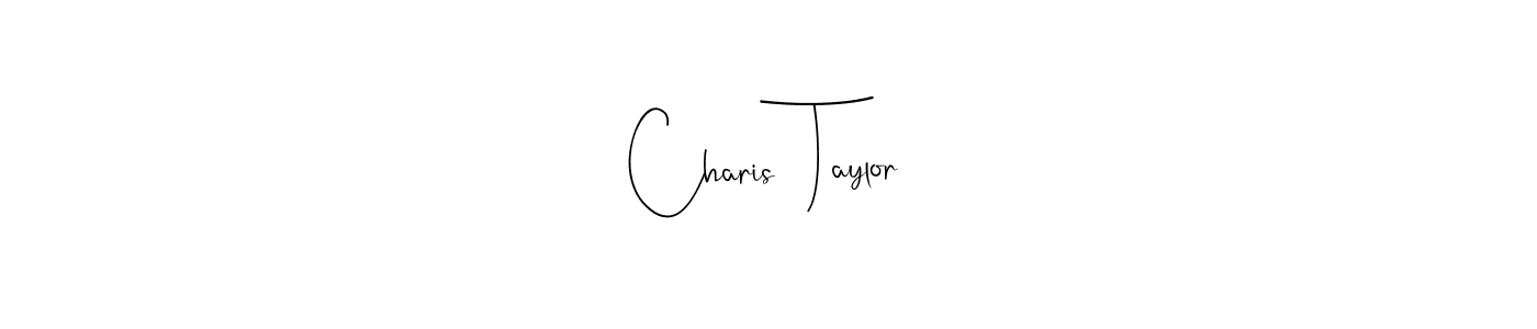 The best way (Andilay-7BmLP) to make a short signature is to pick only two or three words in your name. The name Charis  Taylor include a total of six letters. For converting this name. Charis  Taylor signature style 4 images and pictures png