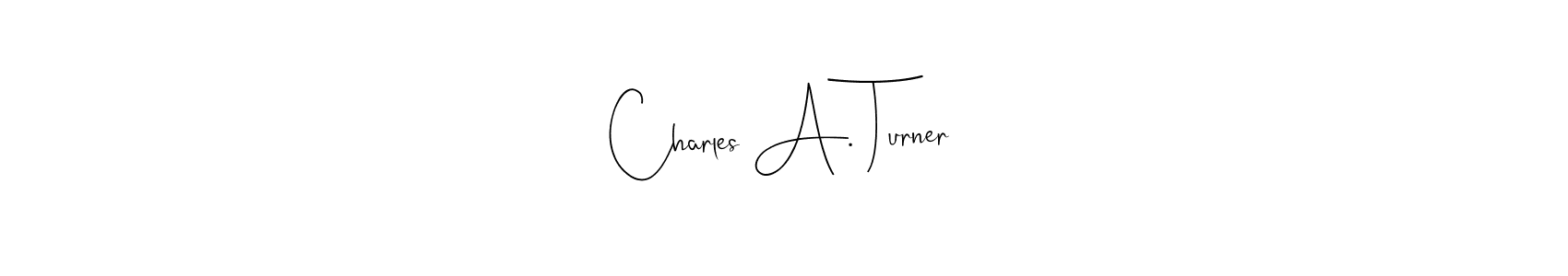 You can use this online signature creator to create a handwritten signature for the name Charles A. Turner. This is the best online autograph maker. Charles A. Turner signature style 4 images and pictures png