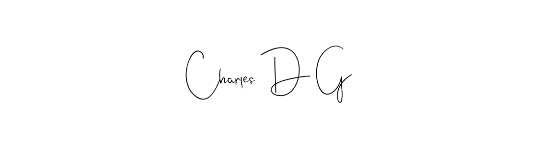 Use a signature maker to create a handwritten signature online. With this signature software, you can design (Andilay-7BmLP) your own signature for name Charles D G. Charles D G signature style 4 images and pictures png