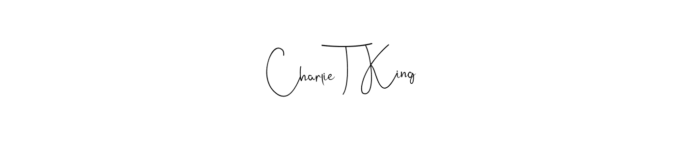 This is the best signature style for the Charlie T King name. Also you like these signature font (Andilay-7BmLP). Mix name signature. Charlie T King signature style 4 images and pictures png