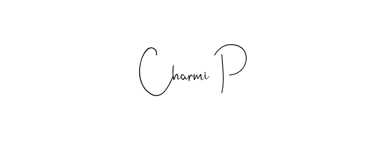 Make a short Charmi P signature style. Manage your documents anywhere anytime using Andilay-7BmLP. Create and add eSignatures, submit forms, share and send files easily. Charmi P signature style 4 images and pictures png
