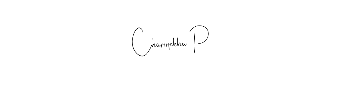 Charulekha P stylish signature style. Best Handwritten Sign (Andilay-7BmLP) for my name. Handwritten Signature Collection Ideas for my name Charulekha P. Charulekha P signature style 4 images and pictures png