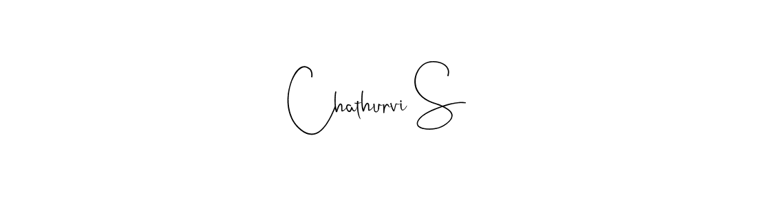 You should practise on your own different ways (Andilay-7BmLP) to write your name (Chathurvi S) in signature. don't let someone else do it for you. Chathurvi S signature style 4 images and pictures png