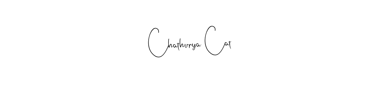 Chathurya Cat stylish signature style. Best Handwritten Sign (Andilay-7BmLP) for my name. Handwritten Signature Collection Ideas for my name Chathurya Cat. Chathurya Cat signature style 4 images and pictures png
