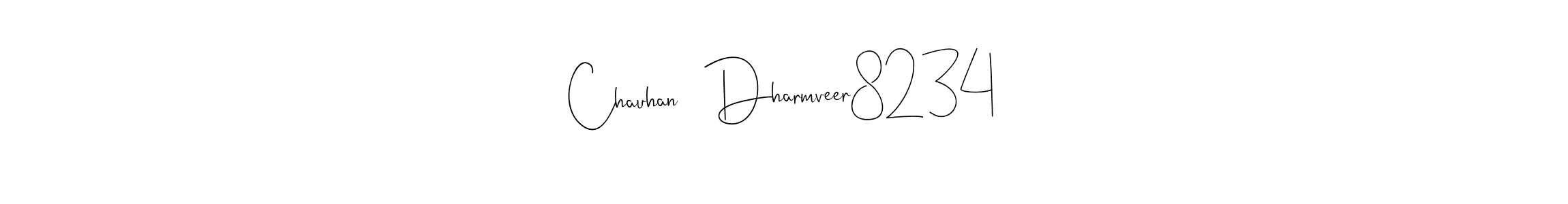 Also we have Chauhan   Dharmveer8234 name is the best signature style. Create professional handwritten signature collection using Andilay-7BmLP autograph style. Chauhan   Dharmveer8234 signature style 4 images and pictures png