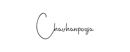 How to make Chauhanpooja signature? Andilay-7BmLP is a professional autograph style. Create handwritten signature for Chauhanpooja name. Chauhanpooja signature style 4 images and pictures png