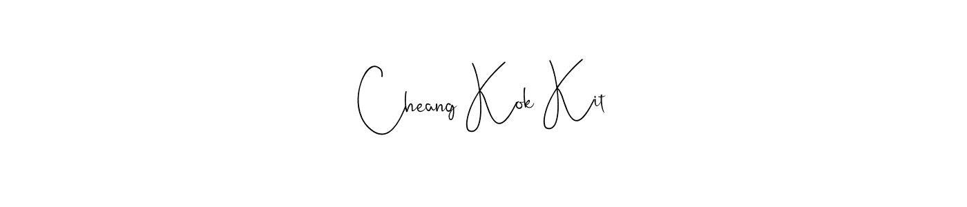 You should practise on your own different ways (Andilay-7BmLP) to write your name (Cheang Kok Kit) in signature. don't let someone else do it for you. Cheang Kok Kit signature style 4 images and pictures png