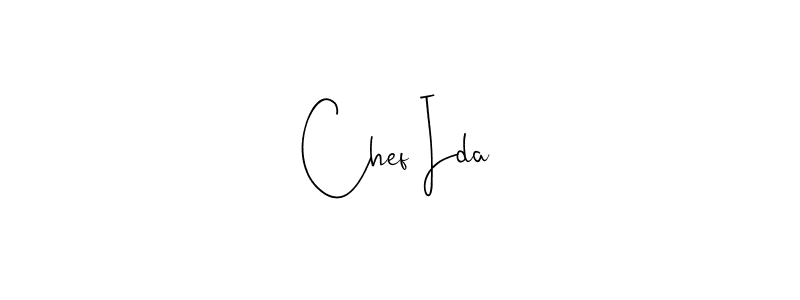 Once you've used our free online signature maker to create your best signature Andilay-7BmLP style, it's time to enjoy all of the benefits that Chef Ida name signing documents. Chef Ida signature style 4 images and pictures png
