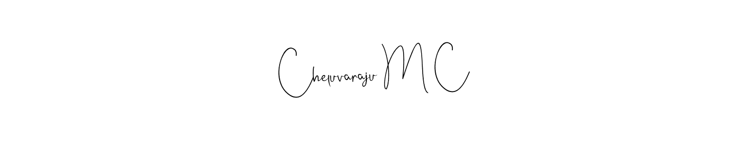 Also You can easily find your signature by using the search form. We will create Cheluvaraju M C name handwritten signature images for you free of cost using Andilay-7BmLP sign style. Cheluvaraju M C signature style 4 images and pictures png
