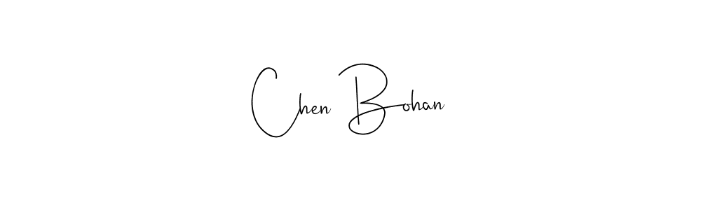 How to make Chen Bohan name signature. Use Andilay-7BmLP style for creating short signs online. This is the latest handwritten sign. Chen Bohan signature style 4 images and pictures png