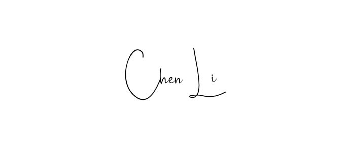 Design your own signature with our free online signature maker. With this signature software, you can create a handwritten (Andilay-7BmLP) signature for name Chen Li. Chen Li signature style 4 images and pictures png