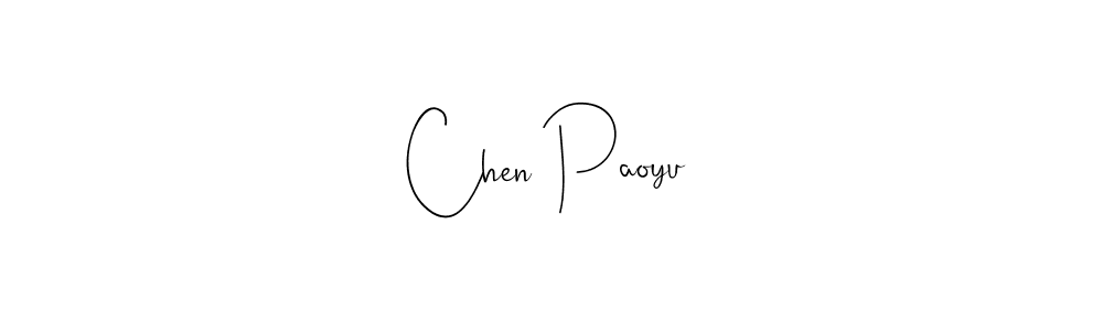 Use a signature maker to create a handwritten signature online. With this signature software, you can design (Andilay-7BmLP) your own signature for name Chen Paoyu. Chen Paoyu signature style 4 images and pictures png