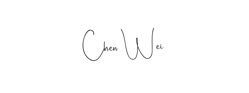 Create a beautiful signature design for name Chen Wei. With this signature (Andilay-7BmLP) fonts, you can make a handwritten signature for free. Chen Wei signature style 4 images and pictures png