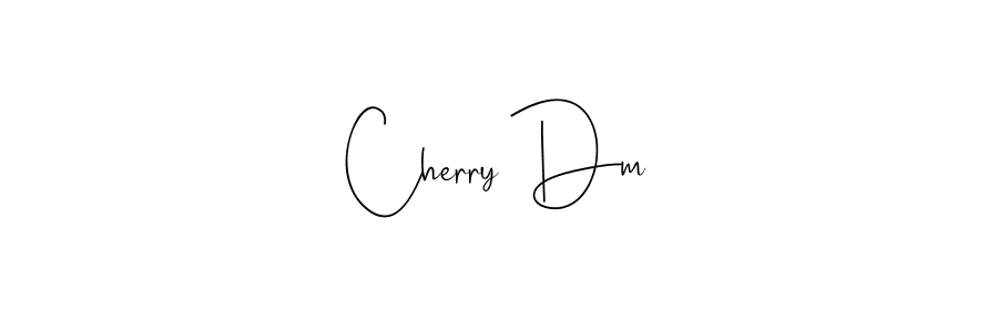 Make a beautiful signature design for name Cherry Dm. With this signature (Andilay-7BmLP) style, you can create a handwritten signature for free. Cherry Dm signature style 4 images and pictures png
