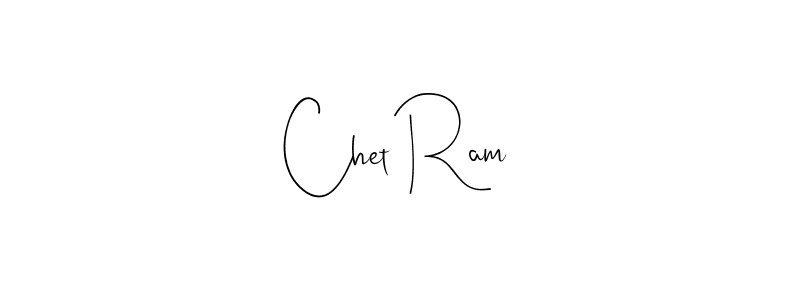 Also You can easily find your signature by using the search form. We will create Chet Ram name handwritten signature images for you free of cost using Andilay-7BmLP sign style. Chet Ram signature style 4 images and pictures png