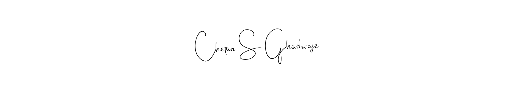 if you are searching for the best signature style for your name Chetan S Ghadwaje. so please give up your signature search. here we have designed multiple signature styles  using Andilay-7BmLP. Chetan S Ghadwaje signature style 4 images and pictures png