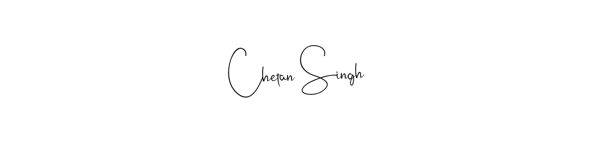 How to make Chetan Singh name signature. Use Andilay-7BmLP style for creating short signs online. This is the latest handwritten sign. Chetan Singh signature style 4 images and pictures png