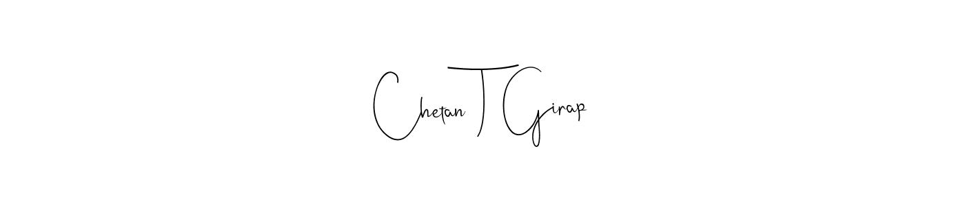 How to Draw Chetan T Girap signature style? Andilay-7BmLP is a latest design signature styles for name Chetan T Girap. Chetan T Girap signature style 4 images and pictures png