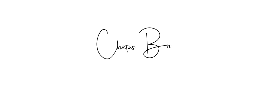 How to make Chetas Bn name signature. Use Andilay-7BmLP style for creating short signs online. This is the latest handwritten sign. Chetas Bn signature style 4 images and pictures png