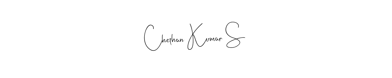 Also we have Chethan Kumar S name is the best signature style. Create professional handwritten signature collection using Andilay-7BmLP autograph style. Chethan Kumar S signature style 4 images and pictures png