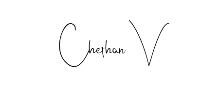 Elevate your brand with a stunning Chethan V eSignature. The Andilay-7BmLP style provides a balanced, flowing aesthetic for everyday signing. Chethan V signature style 4 images and pictures png