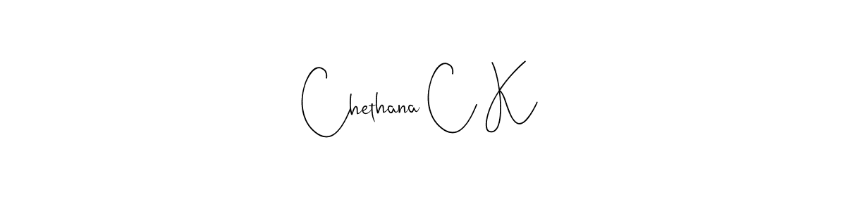 Chethana C K stylish signature style. Best Handwritten Sign (Andilay-7BmLP) for my name. Handwritten Signature Collection Ideas for my name Chethana C K. Chethana C K signature style 4 images and pictures png