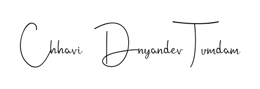 Personalize your online presence with Chhavi  Dnyandev Tumdam signature rendered in elegant Andilay-7BmLP font. Great for website footers and blogs. Chhavi  Dnyandev Tumdam signature style 4 images and pictures png