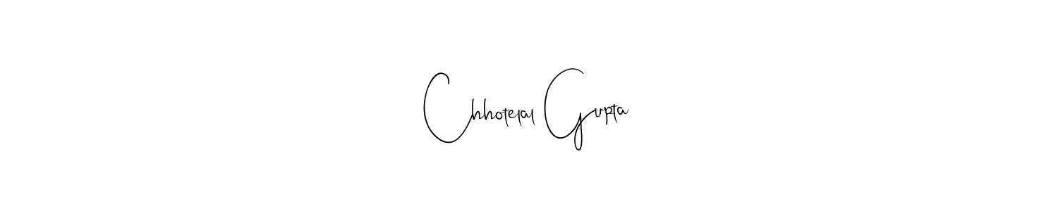 Also You can easily find your signature by using the search form. We will create Chhotelal Gupta name handwritten signature images for you free of cost using Andilay-7BmLP sign style. Chhotelal Gupta signature style 4 images and pictures png