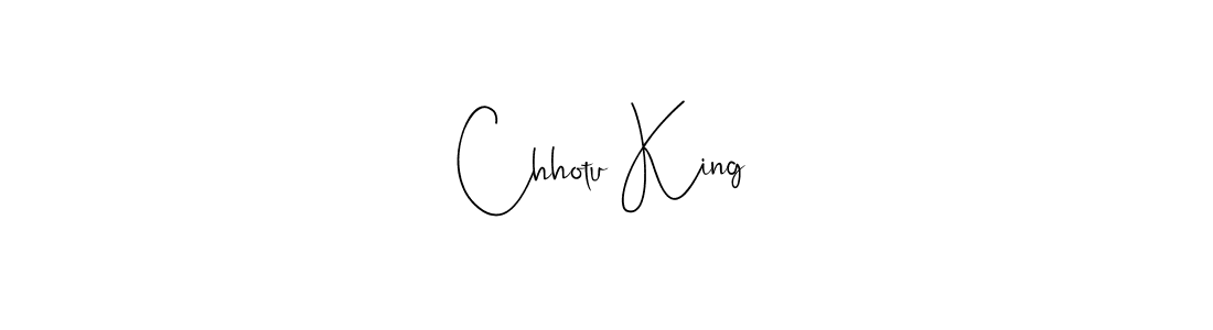 Chhotu King stylish signature style. Best Handwritten Sign (Andilay-7BmLP) for my name. Handwritten Signature Collection Ideas for my name Chhotu King. Chhotu King signature style 4 images and pictures png