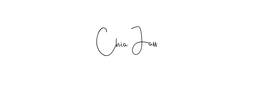 Create a beautiful signature design for name Chia Jaff. With this signature (Andilay-7BmLP) fonts, you can make a handwritten signature for free. Chia Jaff signature style 4 images and pictures png