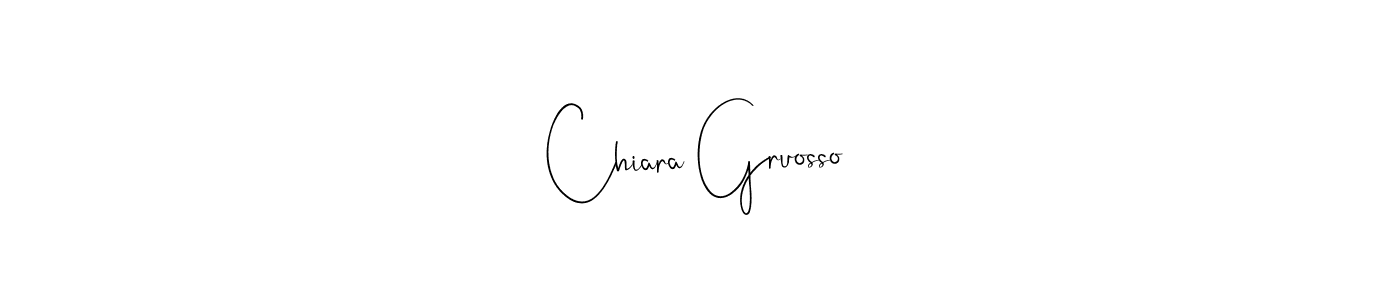 How to make Chiara Gruosso name signature. Use Andilay-7BmLP style for creating short signs online. This is the latest handwritten sign. Chiara Gruosso signature style 4 images and pictures png