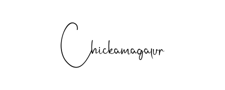 The Andilay-7BmLP font transforms the name Chickamagalur into an executive sign with sharp precision and distinguished character. Chickamagalur signature style 4 images and pictures png