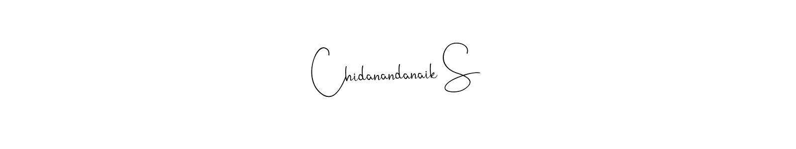 Create a beautiful signature design for name Chidanandanaik S. With this signature (Andilay-7BmLP) fonts, you can make a handwritten signature for free. Chidanandanaik S signature style 4 images and pictures png