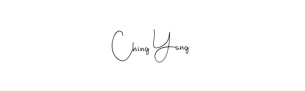 How to make Ching Yang name signature. Use Andilay-7BmLP style for creating short signs online. This is the latest handwritten sign. Ching Yang signature style 4 images and pictures png