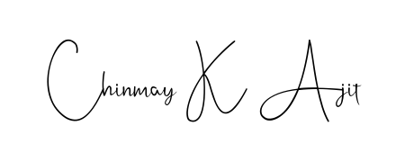Master the art of signing with Chinmay K Ajit written in fluent Andilay-7BmLP script. A great template to practice and refine your handwriting. Chinmay K Ajit signature style 4 images and pictures png