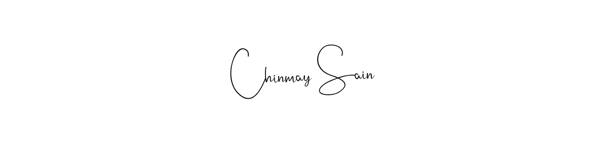 Andilay-7BmLP is a professional signature style that is perfect for those who want to add a touch of class to their signature. It is also a great choice for those who want to make their signature more unique. Get Chinmay Sain name to fancy signature for free. Chinmay Sain signature style 4 images and pictures png