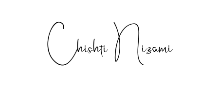 A dynamic signature style for Chishti Nizami using Andilay-7BmLP script. Designed to look authentic, handwritten, and professional. Chishti Nizami signature style 4 images and pictures png