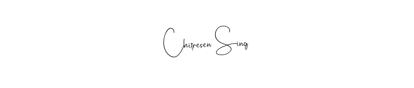 How to Draw Chitresen Sing signature style? Andilay-7BmLP is a latest design signature styles for name Chitresen Sing. Chitresen Sing signature style 4 images and pictures png