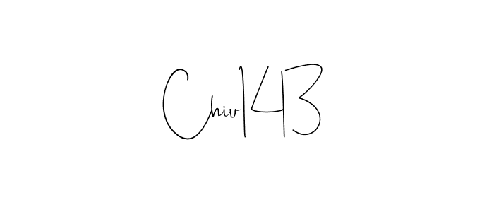 Chiu143 stylish signature style. Best Handwritten Sign (Andilay-7BmLP) for my name. Handwritten Signature Collection Ideas for my name Chiu143. Chiu143 signature style 4 images and pictures png