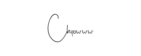 A stylish, flowing autograph style designed for name Chlowww using Andilay-7BmLP typography. Perfect for digital creative projects. Chlowww signature style 4 images and pictures png