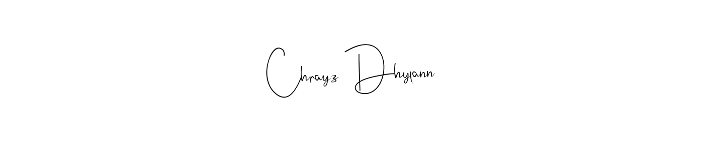 Make a beautiful signature design for name Chrayz Dhylann. Use this online signature maker to create a handwritten signature for free. Chrayz Dhylann signature style 4 images and pictures png