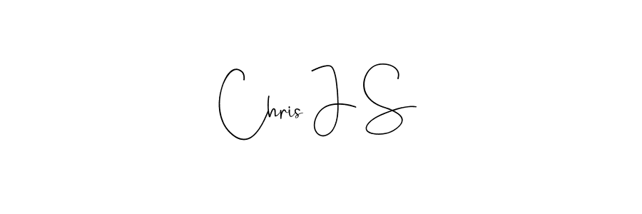 Chris J S stylish signature style. Best Handwritten Sign (Andilay-7BmLP) for my name. Handwritten Signature Collection Ideas for my name Chris J S. Chris J S signature style 4 images and pictures png